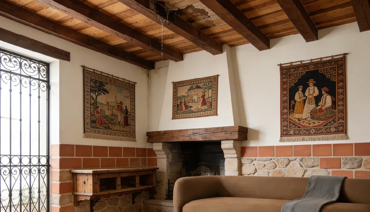 Humedad por filtración en vivienda de Colmenar Viejo